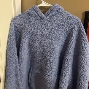 Victoria's Secret Cozy Blue Sherpa Sweater